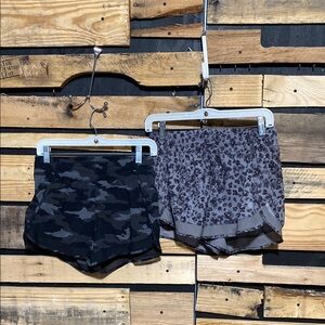 Athleta Women’s Printed‎ Mesh Racer Run Short 4” Size XS